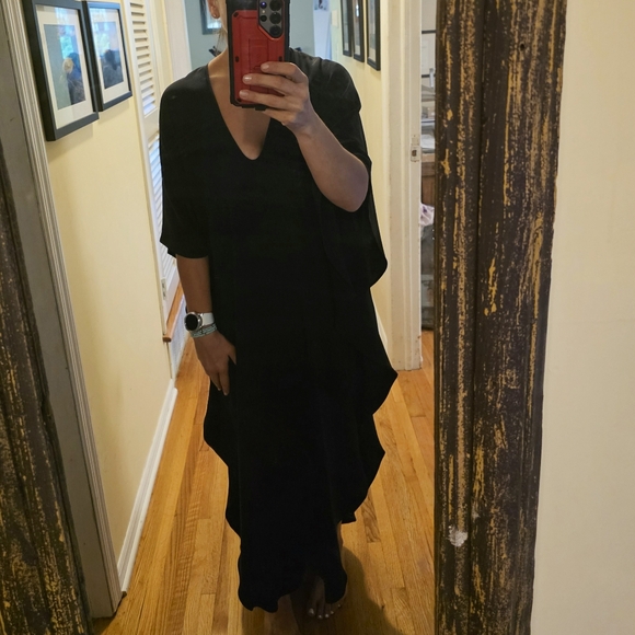 KES NYC CAFTAN DRESS BLACK S - Picture 1 of 15